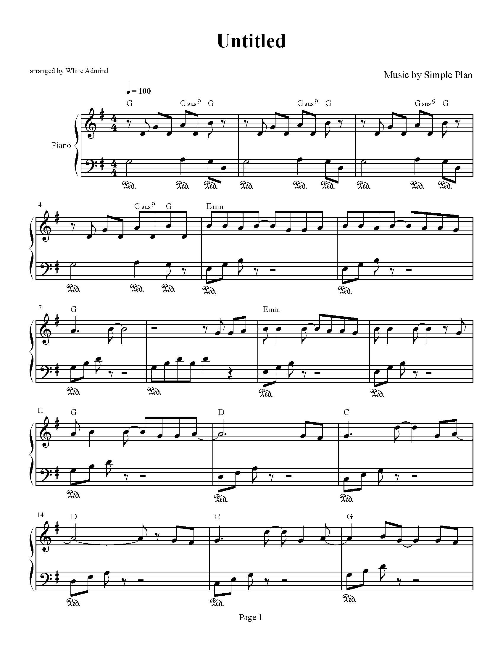 untitled - simple plan mp3